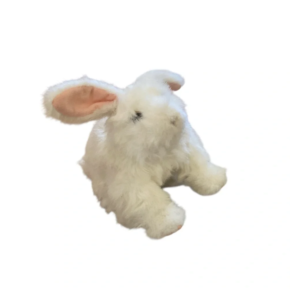 FurReal Friends 2011 Hop n’ Cuddle Interactive White Bunny Rabbit Moves WORKS